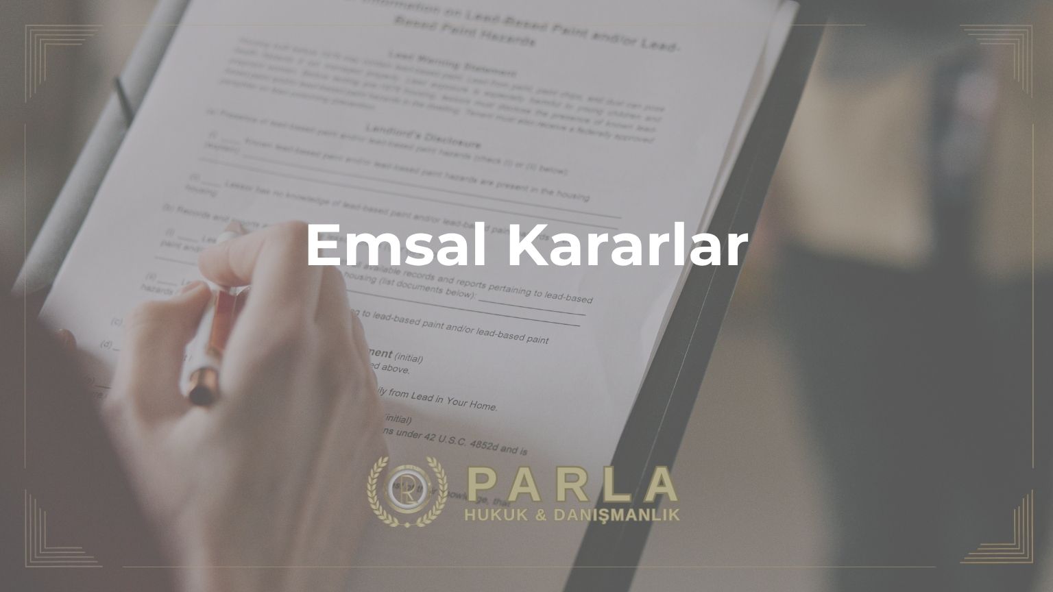 Emsal Kararlar